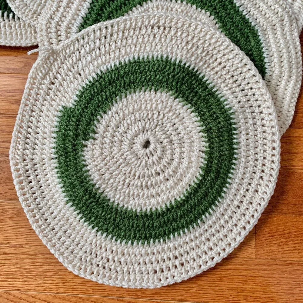 SET OF 6 HANDMADE CROCHET TABLE MATS